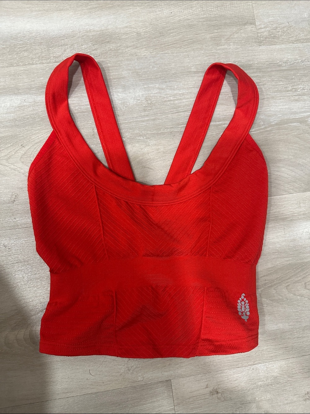 Red Seamless Crop Sports Bra Top - Women Intimates & Sleepwear